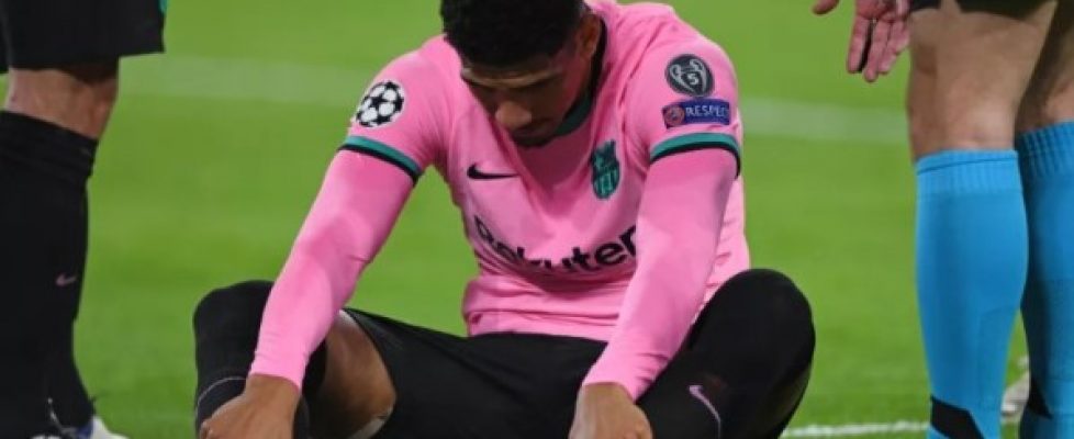 Защитникът на Барселона Роналд Араухо е c травма на бедрената кост bet365