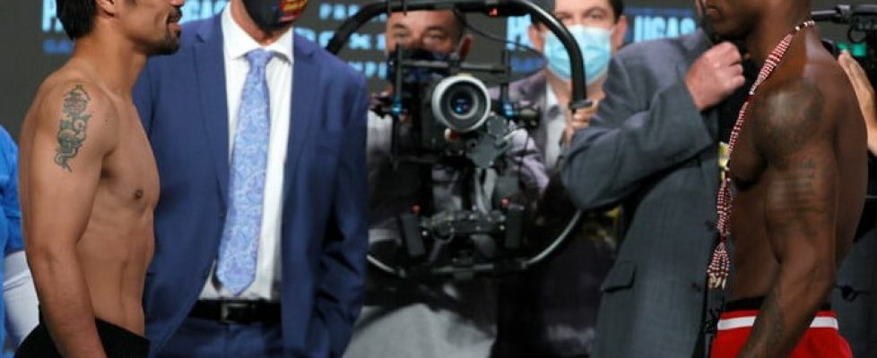 Мани Пакяо и Йорденис Угас преминаха успешно официалното претегляне преди днешния им сблъсък bet365